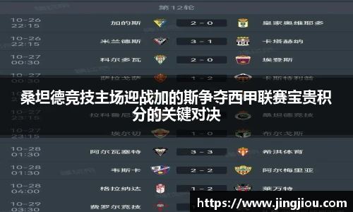 桑坦德竞技主场迎战加的斯争夺西甲联赛宝贵积分的关键对决